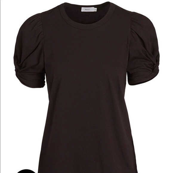A.L.C. Kati Cotton Tee in Black. Size M - Picture 3 of 6
